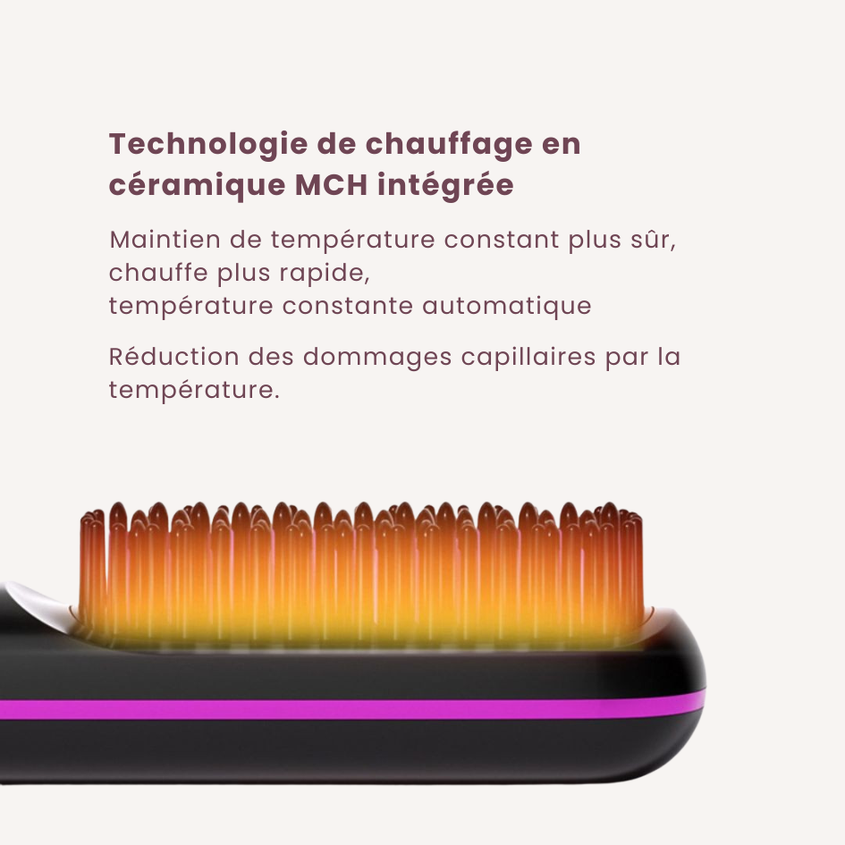 Première brosse intelligente pour cheveux courts