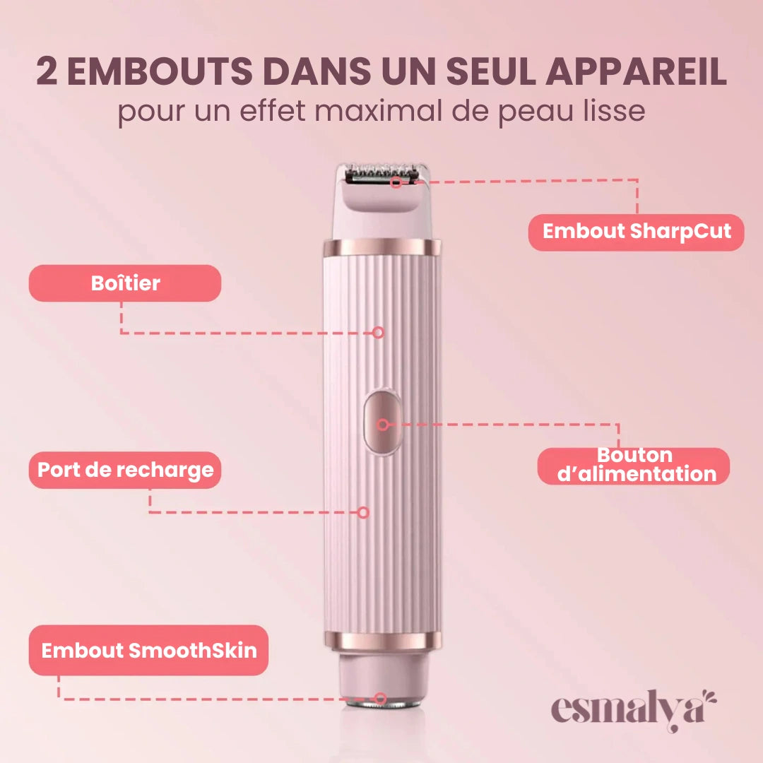 Rasoir doux 2-en-1