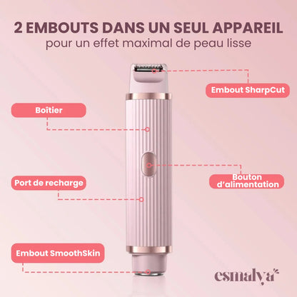 Rasoir doux 2-en-1