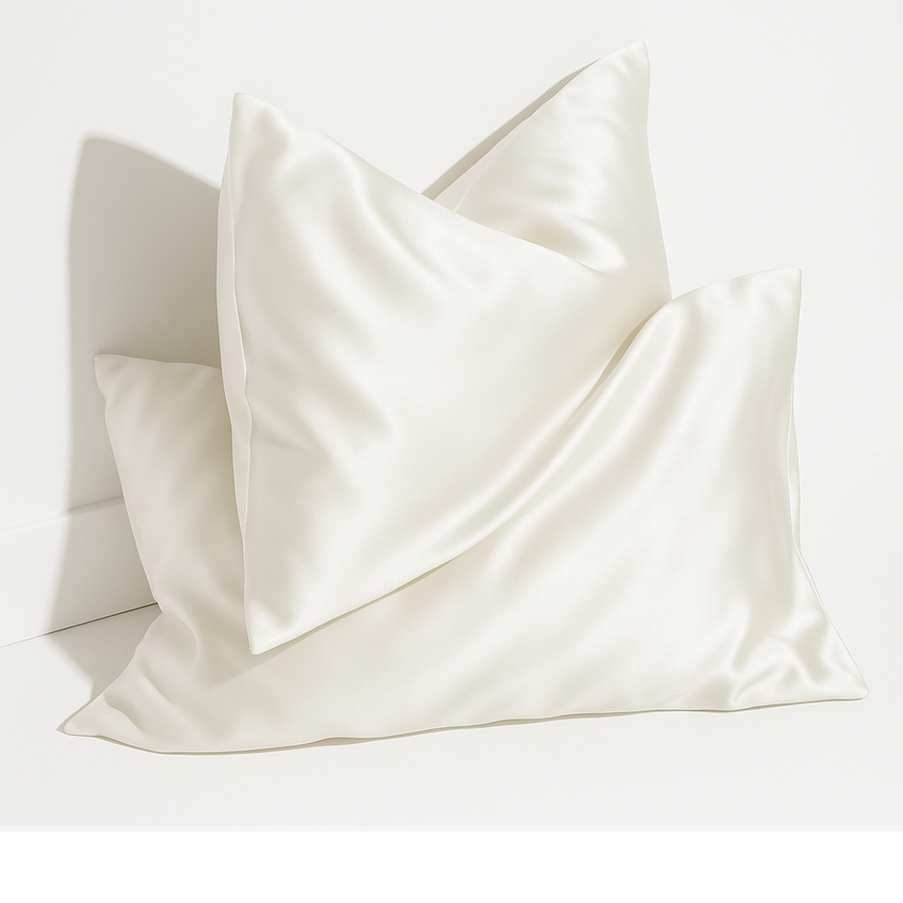 Taie d'oreiller 100 % soie anti-frisottis