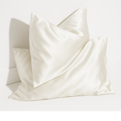Taie d'oreiller 100 % soie anti-frisottis